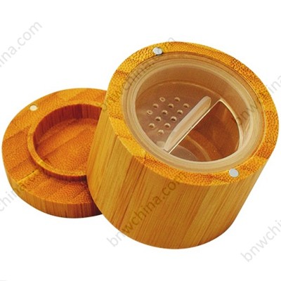 Bamboo & Wood Loose Powder Jar